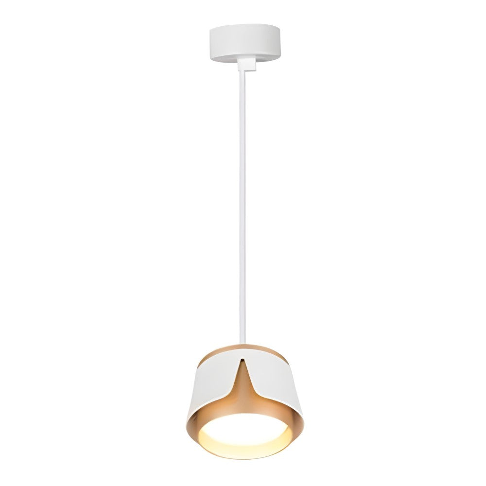 Hanglamp rond Ø100 | Tulip | Wit/ Goud | GX53 fitting | Aan foto