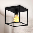 LED plafondlamp inclusief E27 lamp dimbaar - sfeerfoto aan plafond