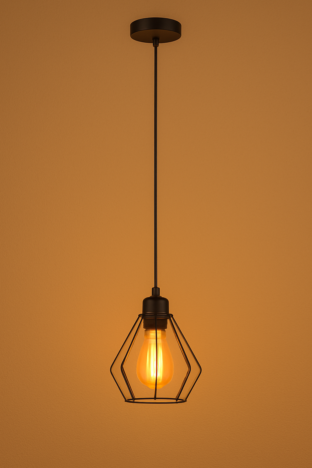 Moderne Hanglamp 10cm | LED E27 | Zwart | Attems