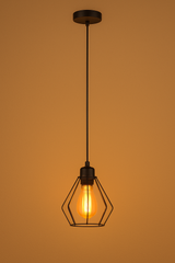 Moderne Hanglamp 10cm | LED E27 | Zwart | Attems
