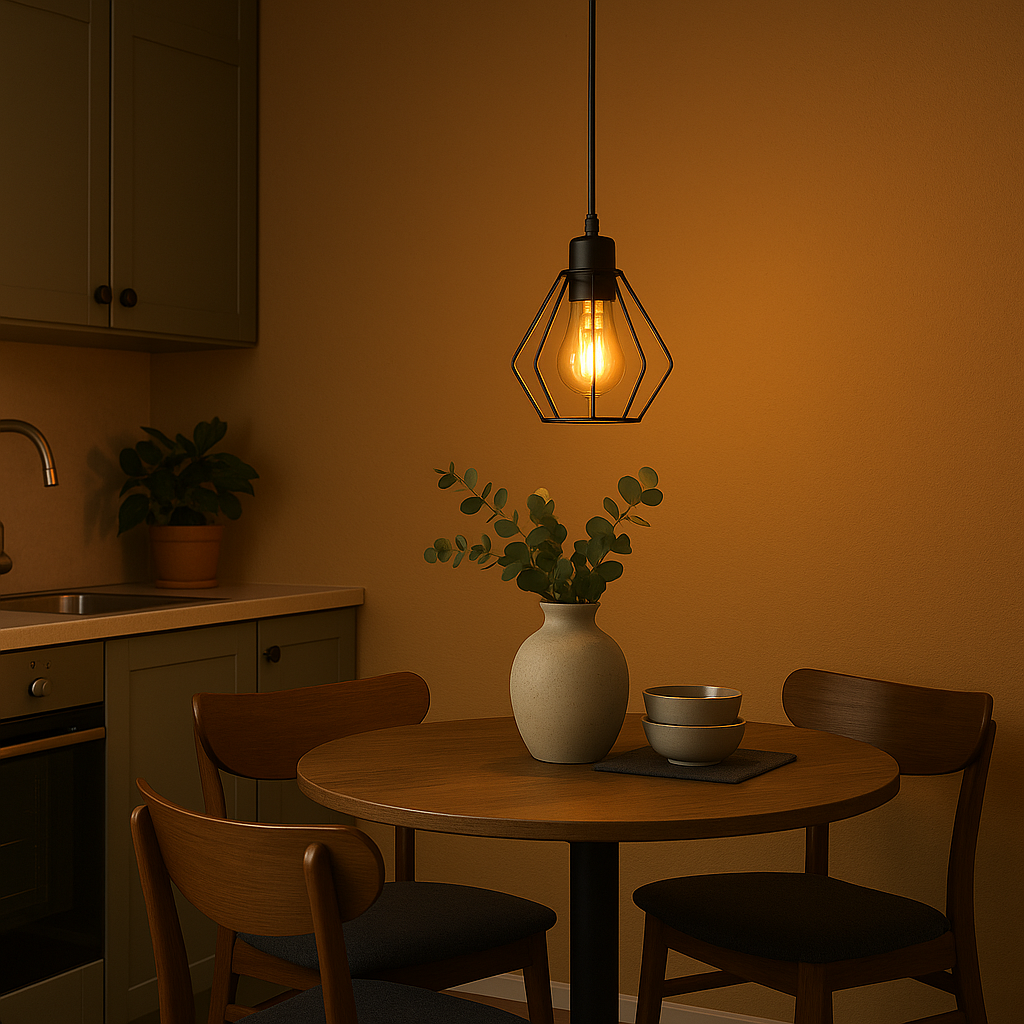 Moderne Hanglamp 10cm | LED E27 | Zwart | Attems