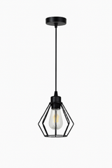 Moderne Hanglamp 10cm | LED E27 | Zwart | Attems