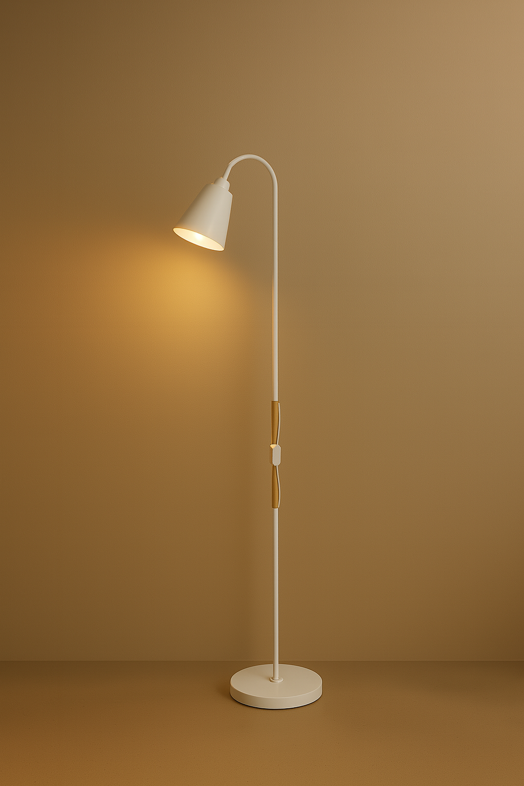 Vloerlamp | KOKO | 1x E27 | 145cm | Wit