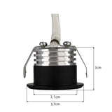 8x | Smart veranda inbouwspots zwart | 1.5 Watt | Complete set | Zigbee | HUE Compatible