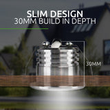 8x | Smart veranda inbouwspots wit | 1.5 Watt | Complete set | Zigbee | HUE Compatible