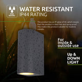 SMART LED Wandlamp | Tuya / WiFi | Santa barbara | Incl. 2x lichtbronnen | Antraciet