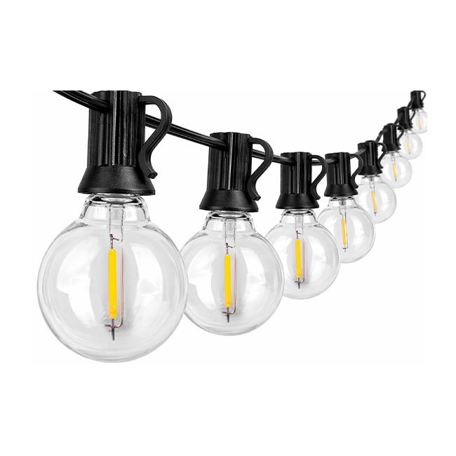 50M Prikkabel / Lichtsnoer met afstandsbieding | Incl. 87x LED lampen | DIMBAAR | 1W | 2700K | 24V | Plug & Play | Koppelbaar