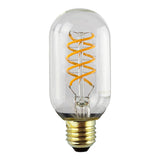 LED tube spiraal lamp 4W | Tubular | Helder glas | Dimbaar | 2500K