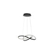 Moderne Hanglamp - Zwarte ring - Ø50cm - 4000K naturel wit