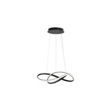 Moderne Hanglamp - Zwarte ring - Ø50cm - 4000K naturel wit