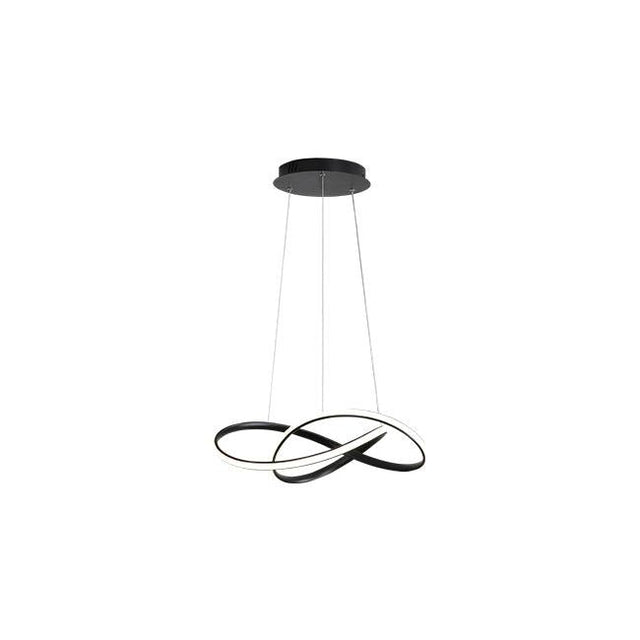 Moderne Hanglamp - Zwarte ring - Ø50cm - 4000K naturel wit