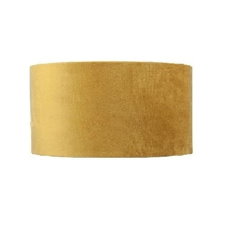 Stoffen lampenkap velvet | Oker Geel met Gouden binnenkant | Ø20cm