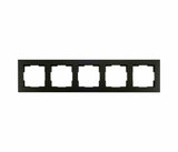PF - 80.300.516 - V1 - Afdekraam - 5-voudig - Mat Zwart