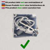 Driedubbel opbouwspot | Tulip | Zwart/ Wit | 3x GU10 fitting