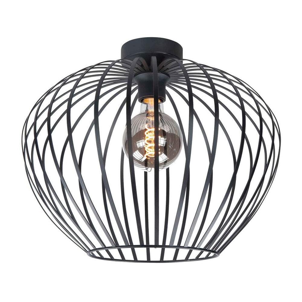 Highlight | Plafondlamp | E27 fitting | 50cm | Mela | Zwart