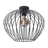 Highlight | Plafondlamp | E27 fitting | 50cm | Mela | Zwart