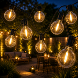 50M Prikkabel / Lichtsnoer met afstandsbieding | Incl. 87x LED lampen | DIMBAAR | 1W | 2700K | 24V | Plug & Play | Koppelbaar
