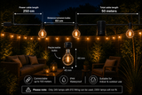 50M Prikkabel / Lichtsnoer met afstandsbieding | Incl. 87x LED lampen | DIMBAAR | 1W | 2700K | 24V | Plug & Play | Koppelbaar