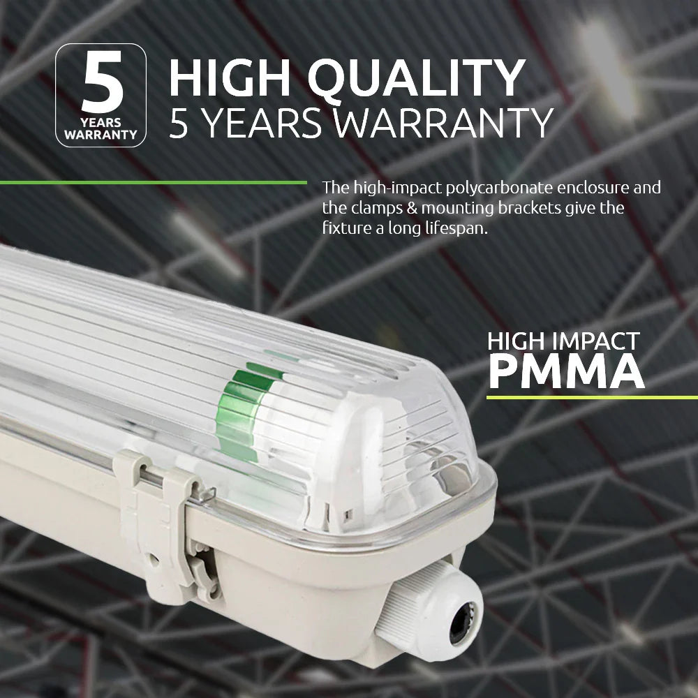 LED TL Armatuur | 120cm enkel | IP65 Waterdicht | incl. LED TL Buis 18W