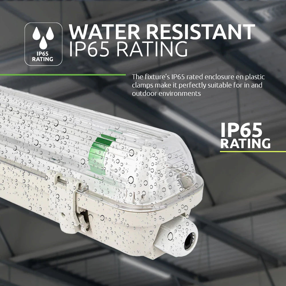 LED TL Armatuur | 120cm enkel | IP65 Waterdicht | incl. LED TL Buis 18W