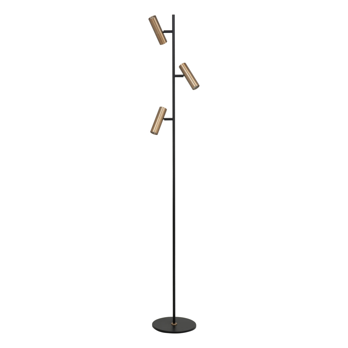 Vloerlamp LED Trend 160cm Zwart Messing  GU10