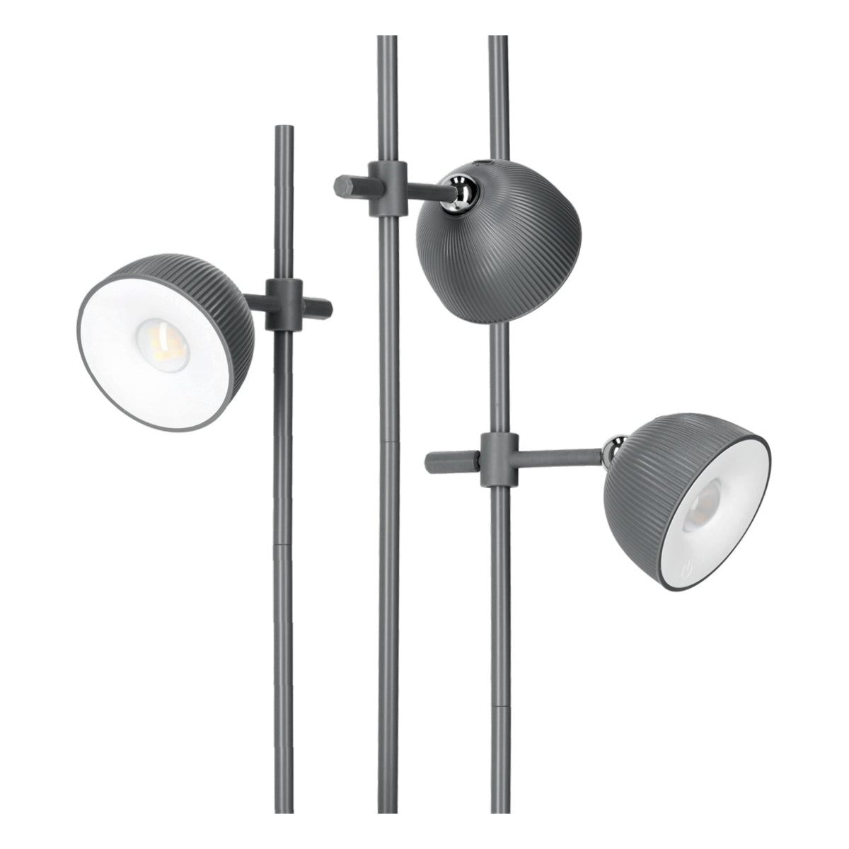 LED Orbi 2,5W 4in1 Bureaulamp magnetisch Grijs - CCT Lichtkleur instelbaar | Incl. Klem, plafondmontage, koort